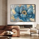 Floral 548 Canvas Art 60 x 40 cm / Black