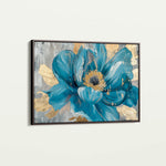 Floral 548 Canvas Art 60 x 40 cm / Black