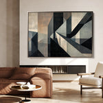 Abstract 549 Canvas Art 60 x 40 cm / Black