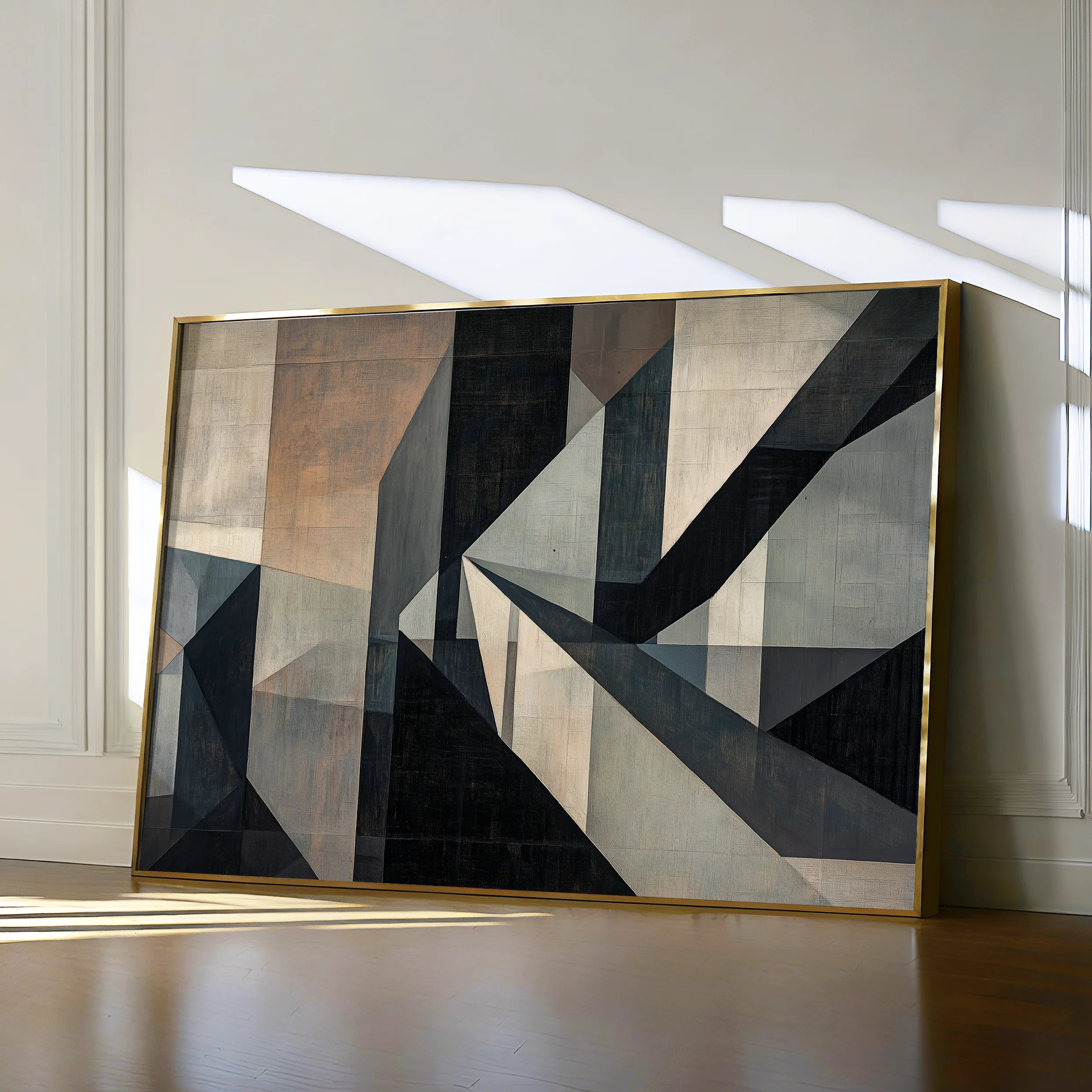 Abstract 549 Canvas Art 60 x 40 cm / Black