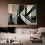 Abstract 549 Canvas Art 60 x 40 cm / Black
