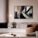 Abstract 549 Canvas Art 60 x 40 cm / Black