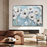 Floral 549 Canvas Art 60 x 40 cm / Black