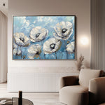 Floral 550 Canvas Art 60 x 40 cm / Black