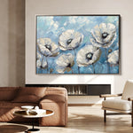 Floral 550 Canvas Art 60 x 40 cm / Black