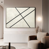 Abstract 551 Canvas Art 60 x 40 cm / Black