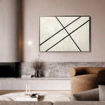 Abstract 551 Canvas Art 60 x 40 cm / Black