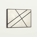 Abstract 551 Canvas Art 60 x 40 cm / Black