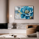 Floral 551 Canvas Art 60 x 40 cm / Black