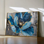 Floral 552 Canvas Art 60 x 40 cm / Black