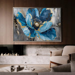 Floral 552 Canvas Art 60 x 40 cm / Black