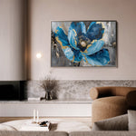 Floral 552 Canvas Art 60 x 40 cm / Black