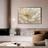 Floral 553 Canvas Art 60 x 40 cm / Black