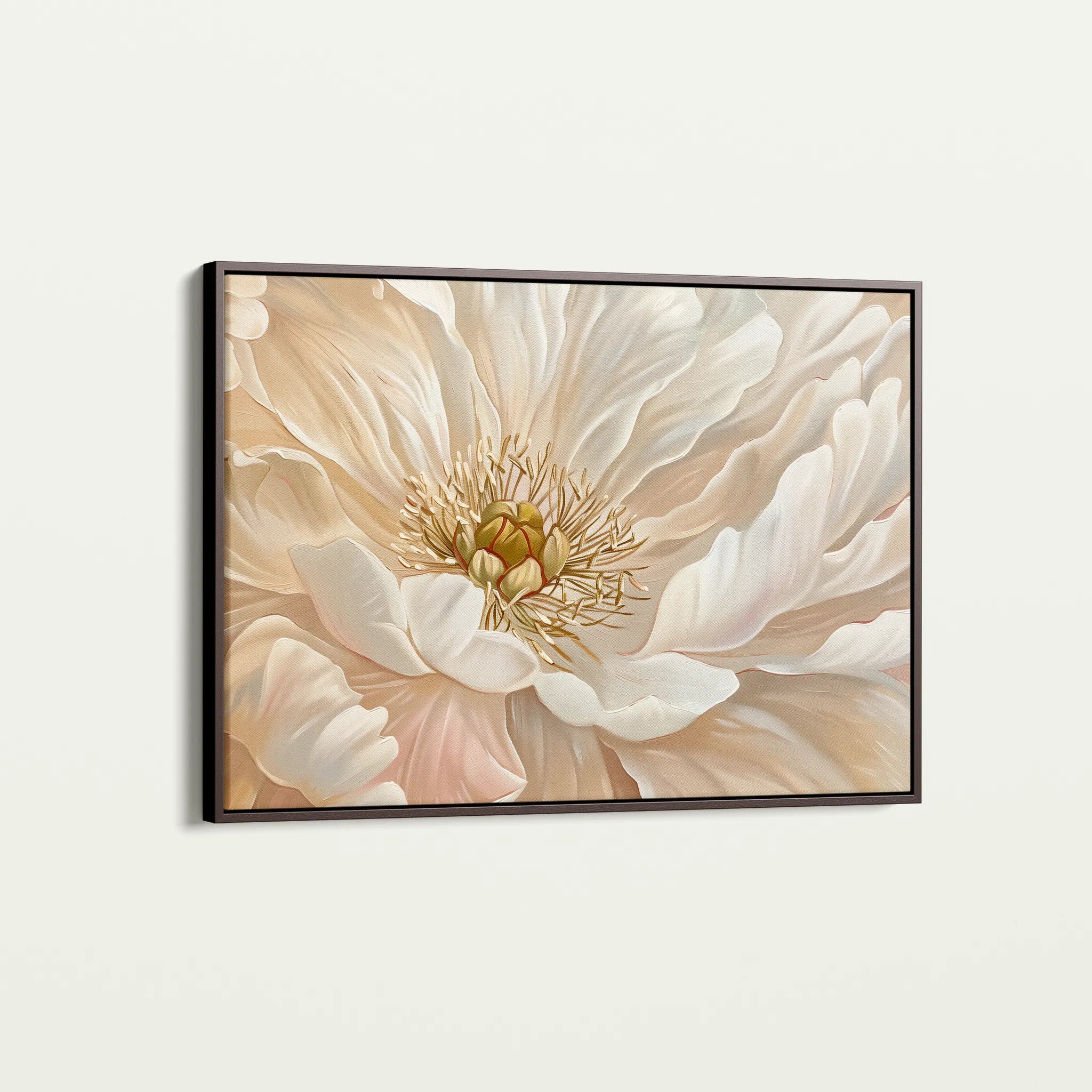 Floral 553 Canvas Art 60 x 40 cm / Black