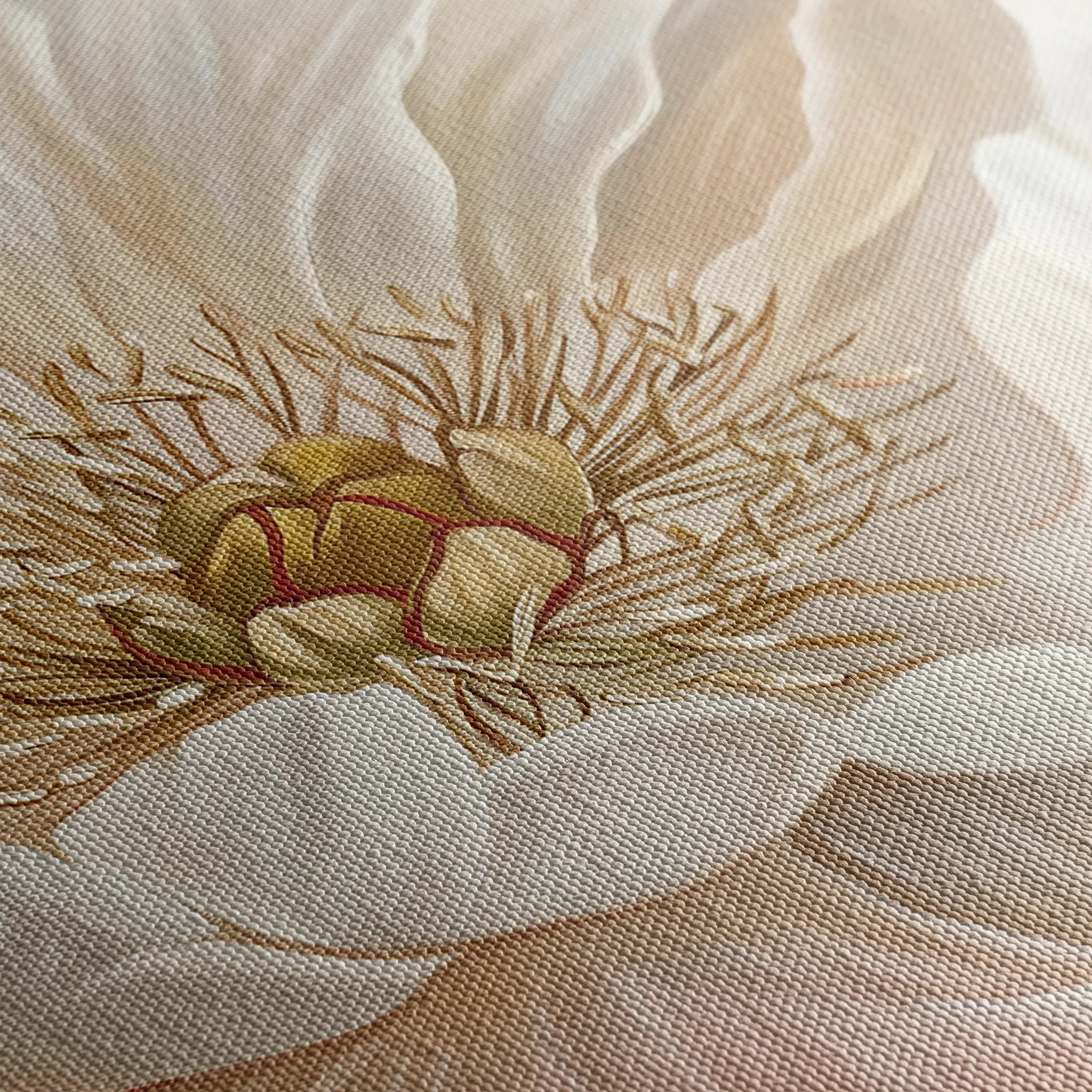 Floral 553 Canvas Art 60 x 40 cm / Black