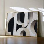 Abstract 554 Canvas Art 60 x 40 cm / Black
