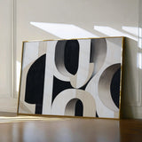 Abstract 554 Canvas Art 60 x 40 cm / Black