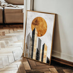 Abstract 555 Canvas Art 60 x 40 cm / Black