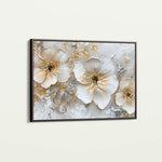Floral 555 Canvas Art 60 x 40 cm / Black