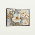 Floral 556 Canvas Art 60 x 40 cm / Black