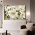 Floral 557 Canvas Art 60 x 40 cm / Black