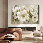 Floral 557 Canvas Art 60 x 40 cm / Black