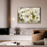 Floral 557 Canvas Art 60 x 40 cm / Black