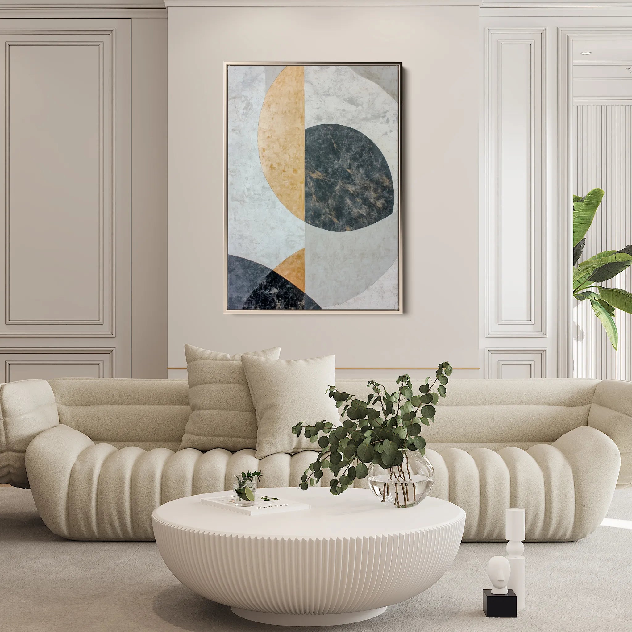 Abstract 558 Canvas Art 60 x 40 cm / Black