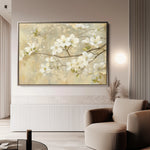 Floral 559 Canvas Art 60 x 40 cm / Black