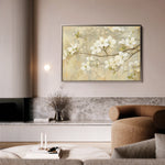 Floral 559 Canvas Art 60 x 40 cm / Black
