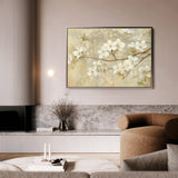 Floral 559 Canvas Art 60 x 40 cm / Black
