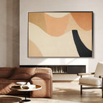 Abstract 560 Canvas Art 60 x 40 cm / Black