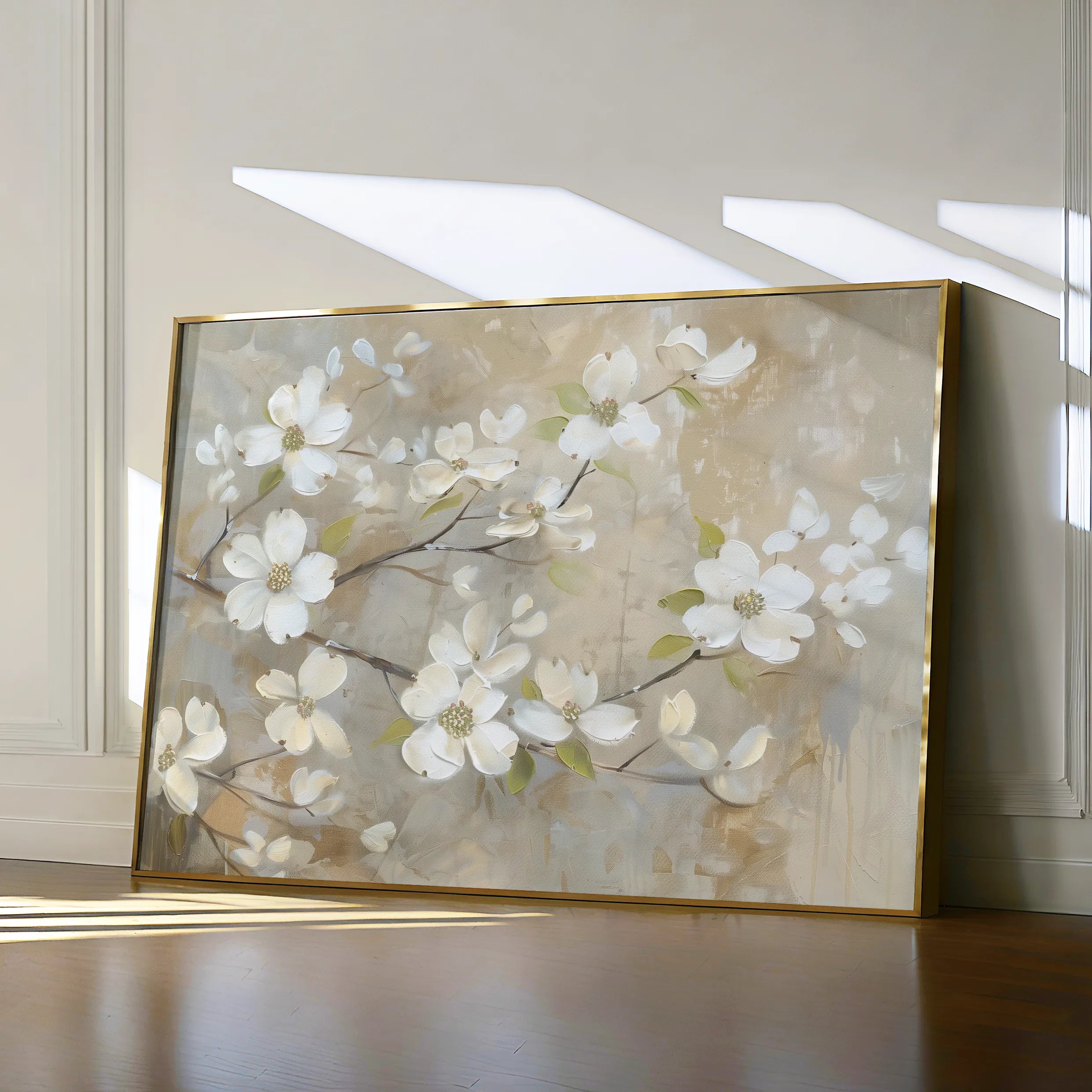 Floral 560 Canvas Art 60 x 40 cm / Black