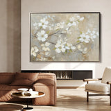 Floral 560 Canvas Art 60 x 40 cm / Black