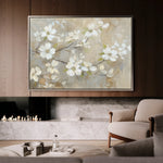 Floral 560 Canvas Art 60 x 40 cm / Black