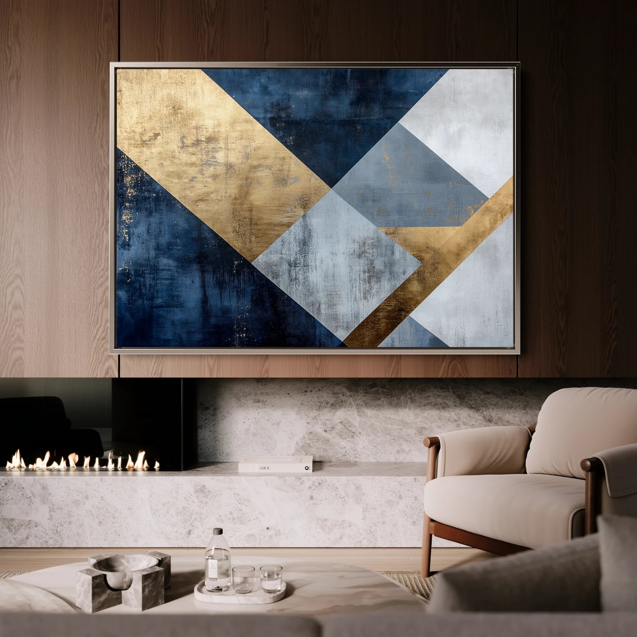 Abstract 561 Canvas Art 60 x 40 cm / Black