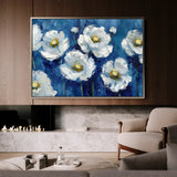 Floral 561 Canvas Art 60 x 40 cm / Black