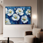 Floral 561 Canvas Art 60 x 40 cm / Black