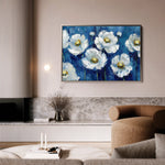 Floral 561 Canvas Art 60 x 40 cm / Black