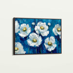 Floral 561 Canvas Art 60 x 40 cm / Black