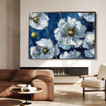 Floral 562 Canvas Art 60 x 40 cm / Black