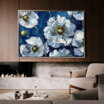 Floral 562 Canvas Art 60 x 40 cm / Black