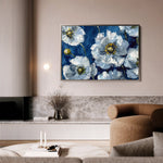 Floral 562 Canvas Art 60 x 40 cm / Black
