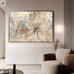 Floral 563 Canvas Art 60 x 40 cm / Black