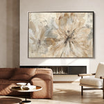 Floral 563 Canvas Art 60 x 40 cm / Black