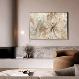 Floral 563 Canvas Art 60 x 40 cm / Black