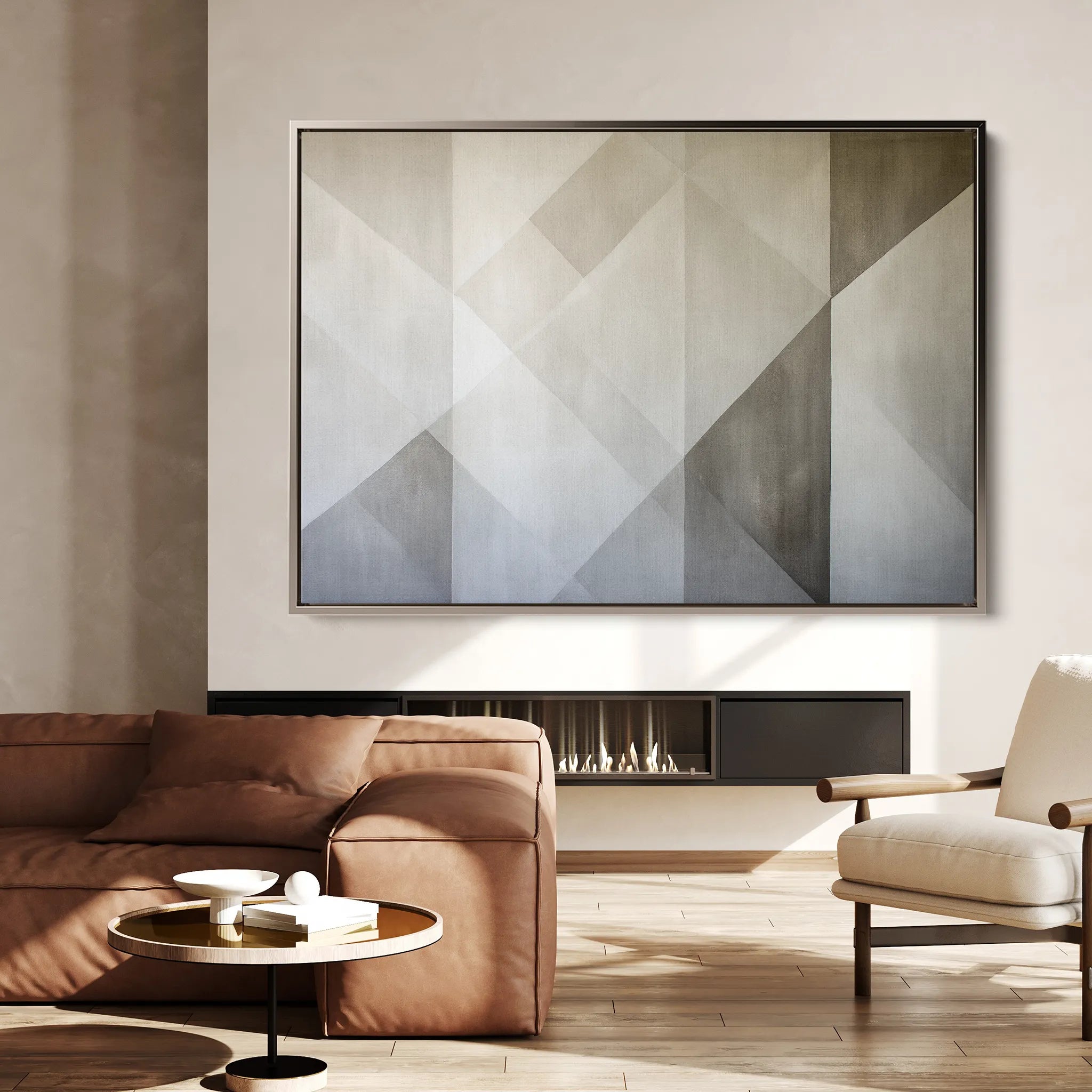 Abstract 564 Canvas Art 60 x 40 cm / Black