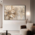 Floral 564 Canvas Art 60 x 40 cm / Black