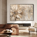 Floral 564 Canvas Art 60 x 40 cm / Black