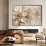Floral 564 Canvas Art 60 x 40 cm / Black